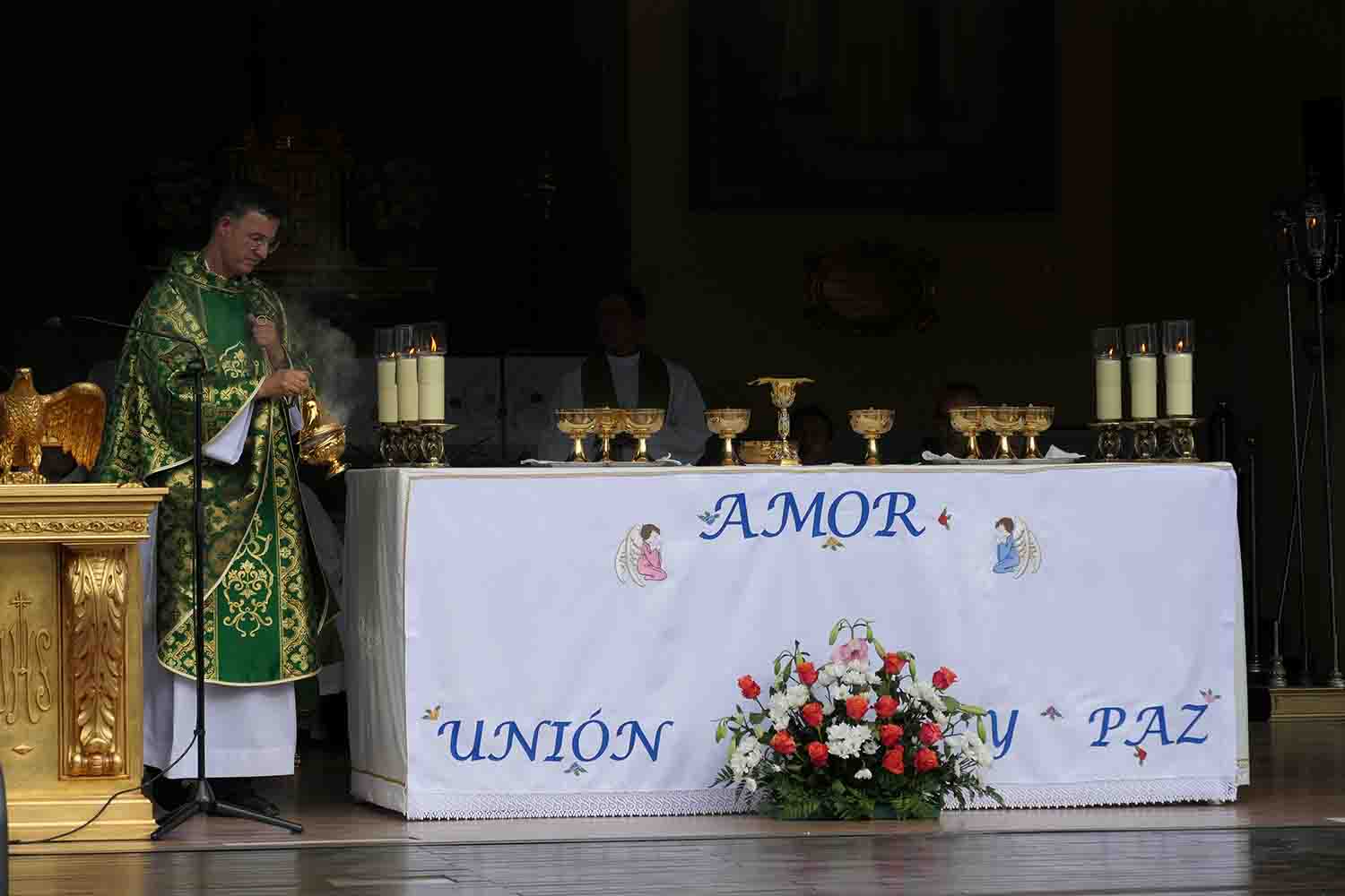Misa primer sábado de mes en El Escorial virgen de los dolores  capilla prado nuevo