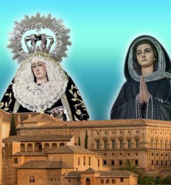 Virgen del Espino de Chauchina con la Virgen del Escorial