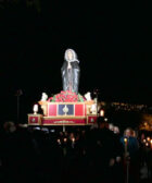 Virgen Dolorosa de El Escorial en procesión el Viernes Santo por la noche