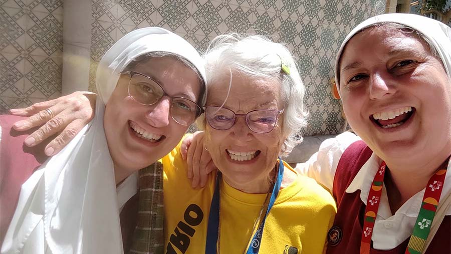 La voluntaria de mayor edad en la JMJ de Lisboa 93 años
