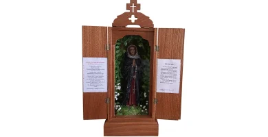 La Virgen de los Dolores va de casa en casa en su capillita