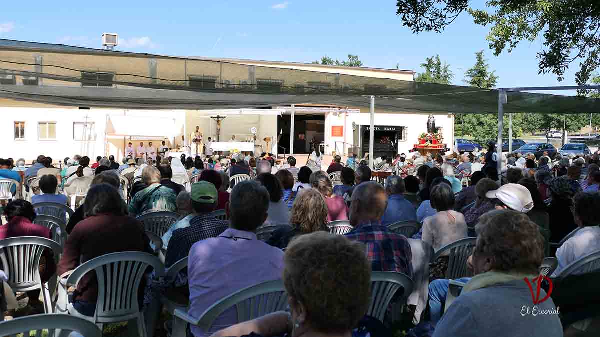 Multitud de peregrinos en la misa del primer sábado de junio del 2024 en Prado Nuevo