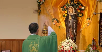 Bendición de la Virgen de El Escorial en agosto del 2024