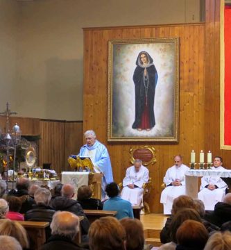 Misa de la Inmaculada en el Centro de Peregrinos de El Escorial