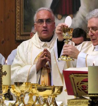 Consagración en la misa del Centro del Peregrino de febrero del 2025