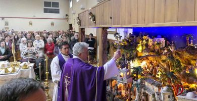 Bendici&oacute;n del Bel&eacute;n 2025 durante la misa del primer s&aacute;bado de diciembre