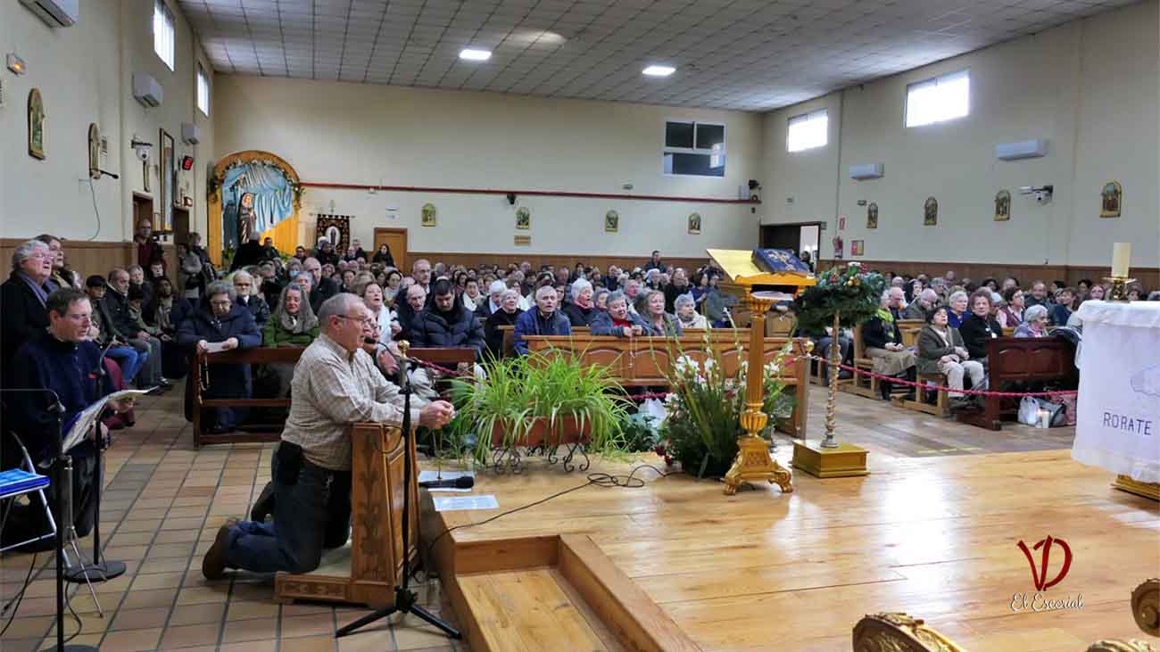 Rezo del Santo Rosario en primer sábado de diciembre del 2025 en el Centro de Peregrinos de Prado Nuevo