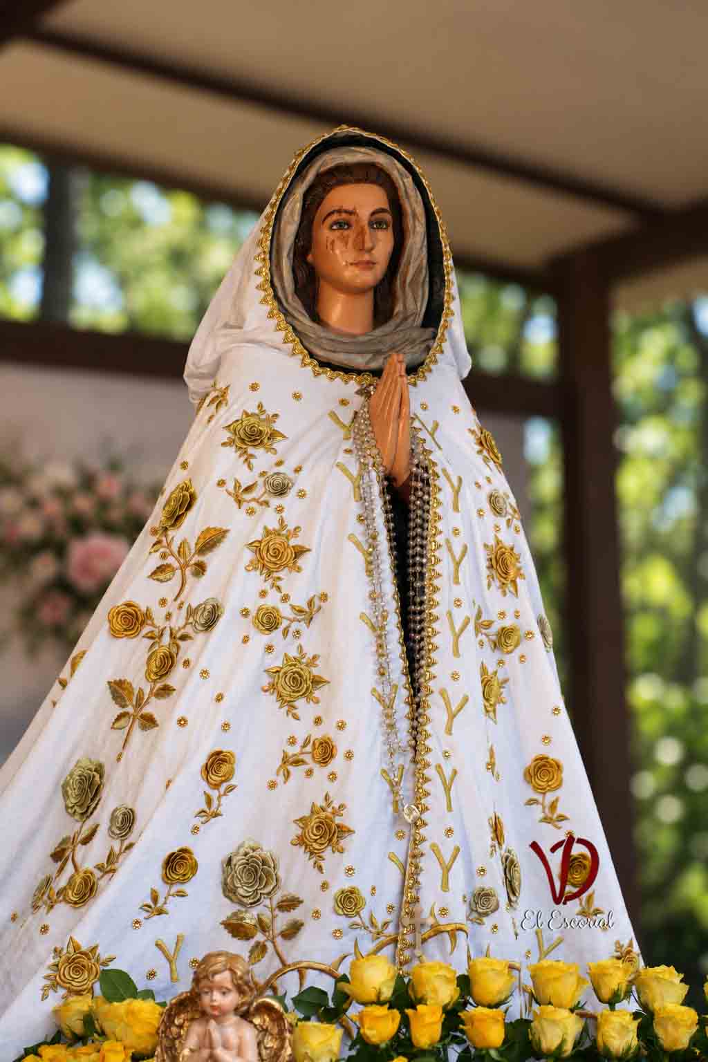 Talla de la Virgen de Prado Nuevo en el Centro de peregrinos en octubre del 2026